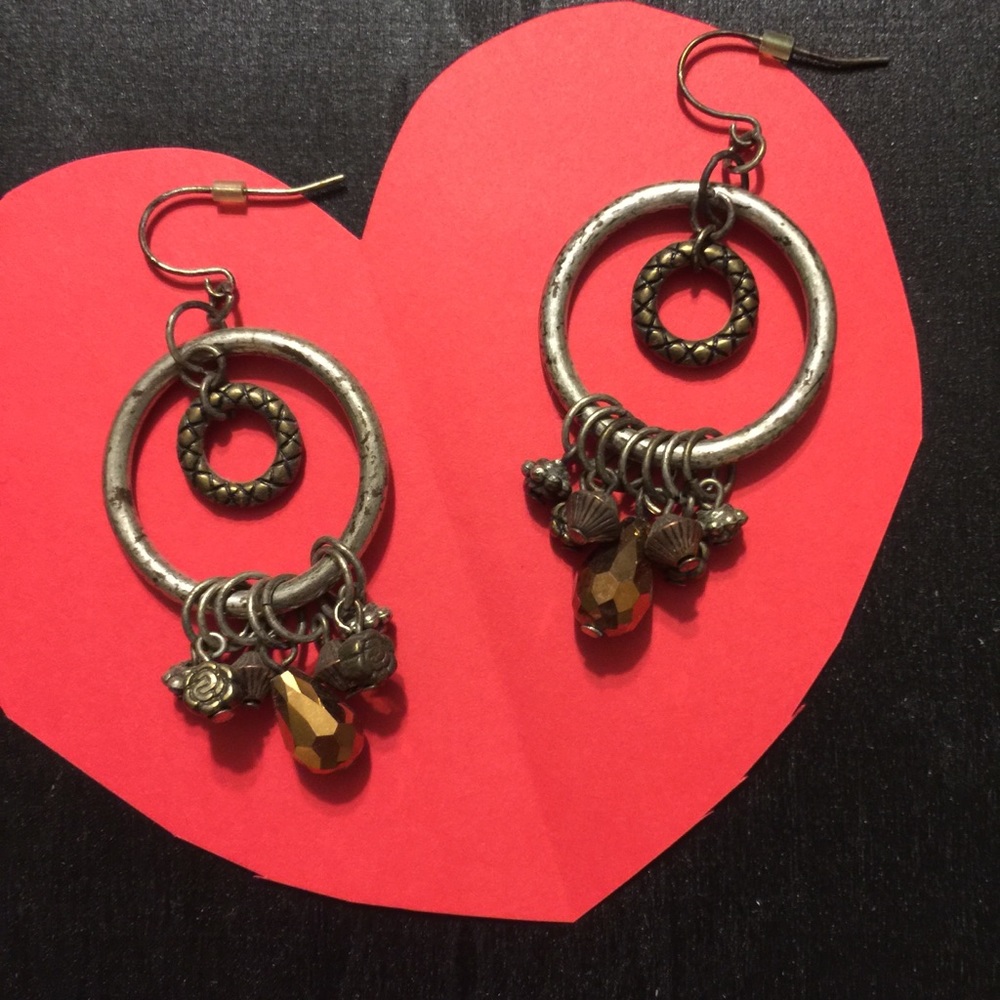 Tribal hoop earrings